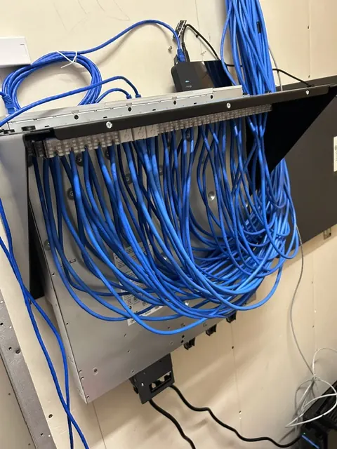 After: clean patch panel install
